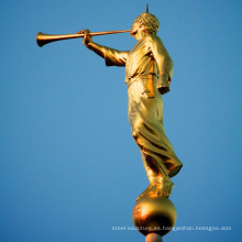 Estatua de moroni del ángel mormón de la venta caliente del bronce